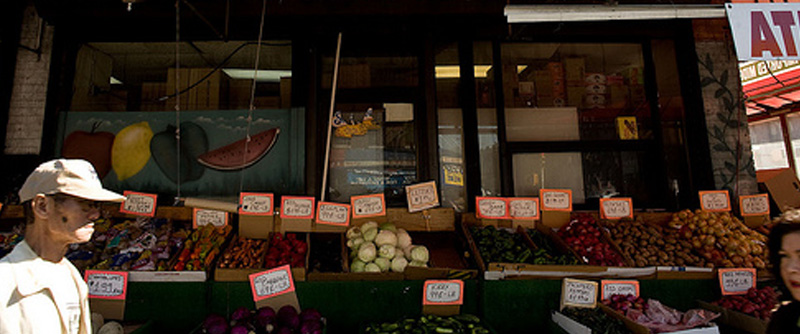 For Birlik co-owner Osman Benk, bushels of fruit evoke memories of Turkey. Photo by Nicole Tung.