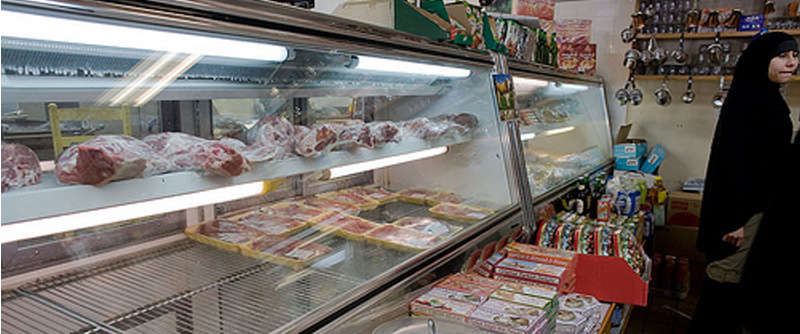 Tucked almost invisibly into a Chinese and Mexican neighborhood, a halal meat market feeds Sunset Park's Muslims.  Photo by Nicole Tung.