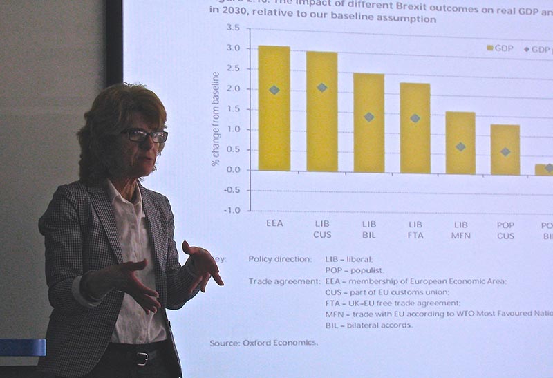 Economist Vicky Pryce discusses the various economic scenarios for Brexit.