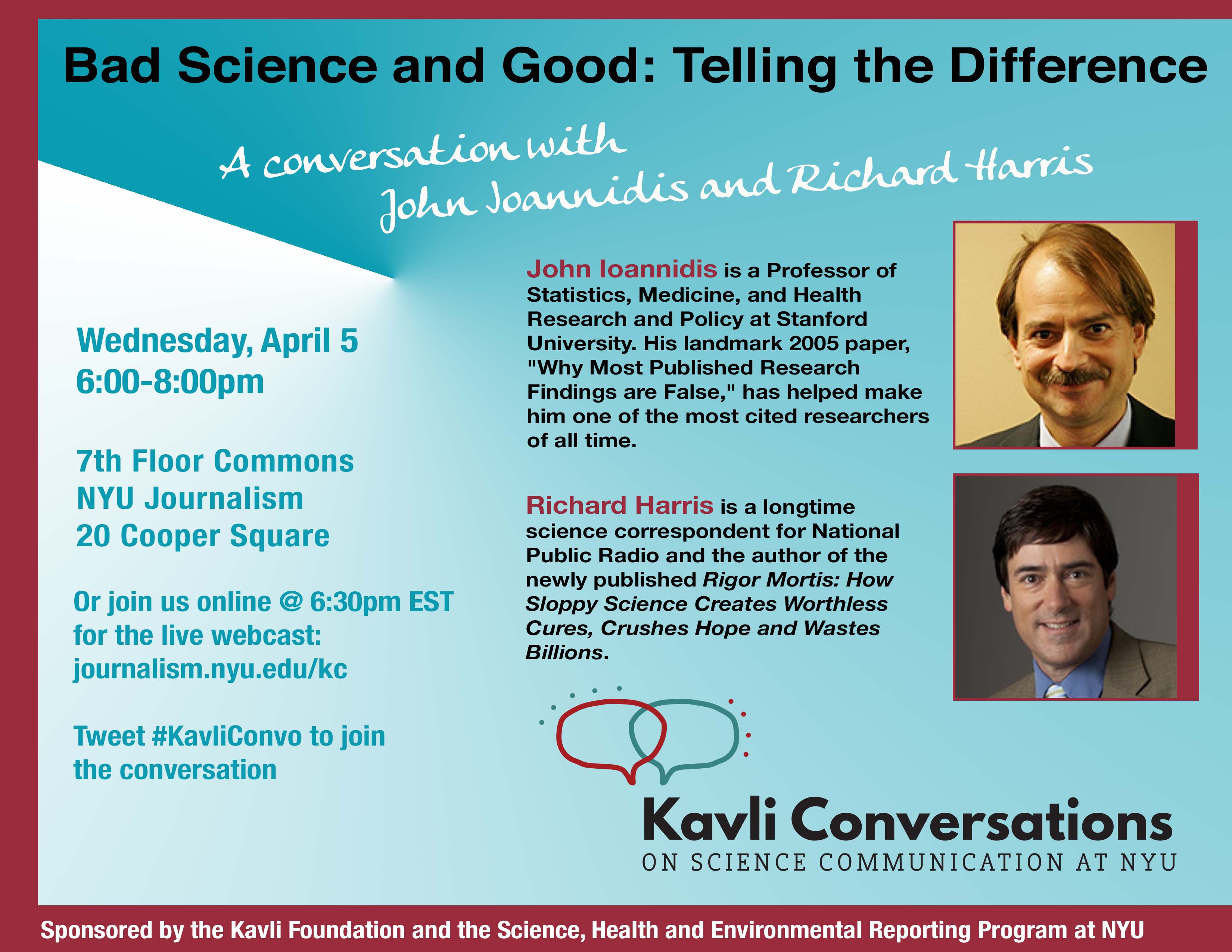 Bad Science and Good: Telling the Difference - Event Poster 5 Apr 2017