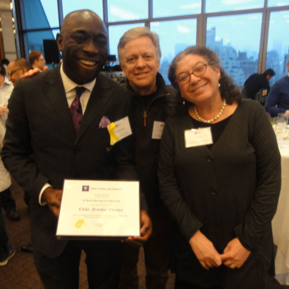 Prof. Frankie Edozien receives Dr. Martin Luther King J. Faculty Award