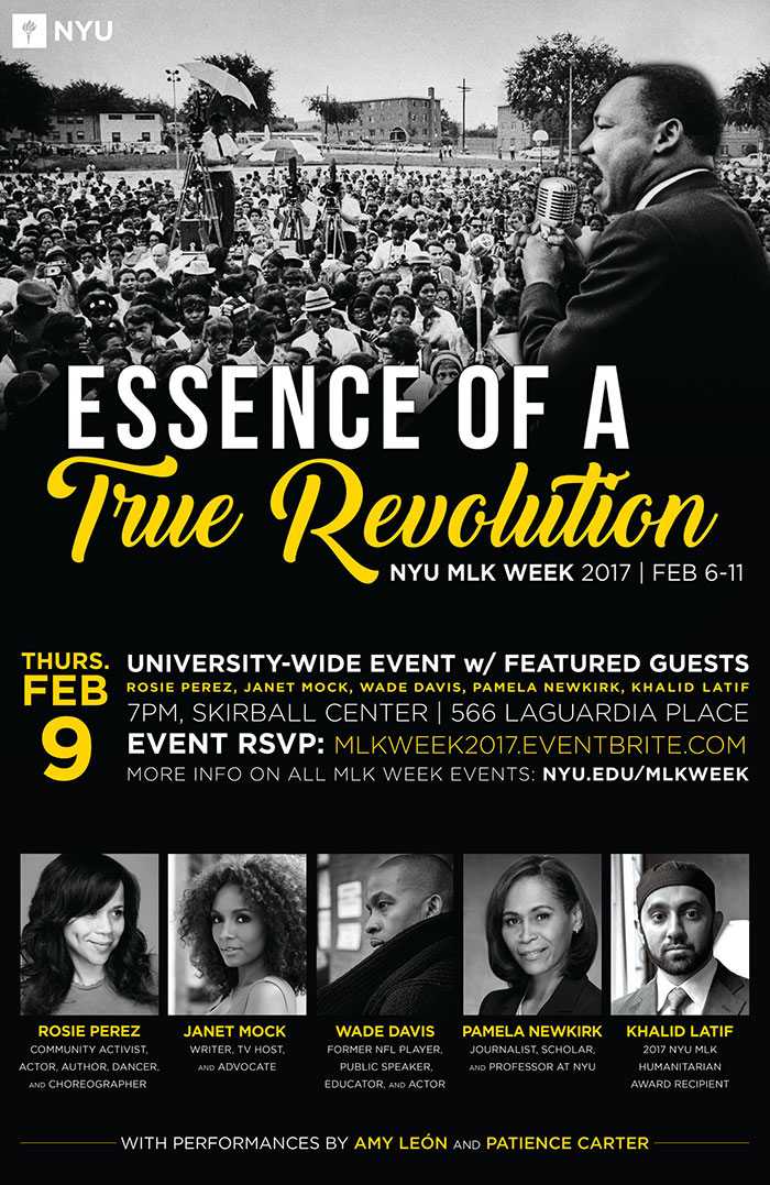 Essence of a True Revolution - NYU MLK Week Event