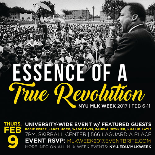 Essence of a True Revolution - NYU MLK Week Event