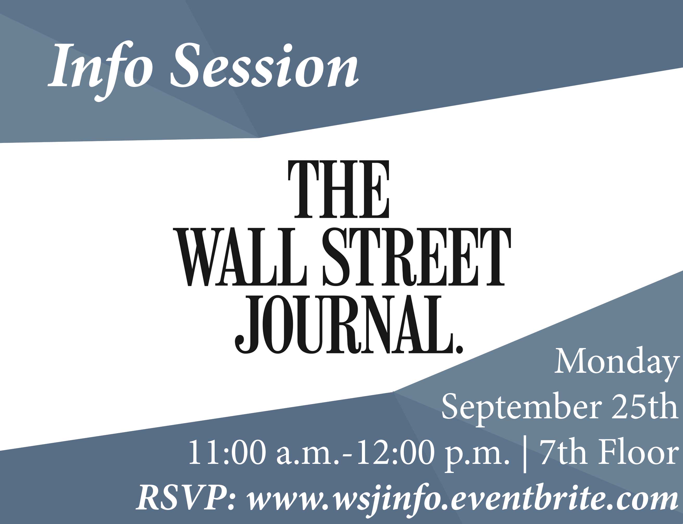 Info Session - The Wall Street Journal - September 25th 2017