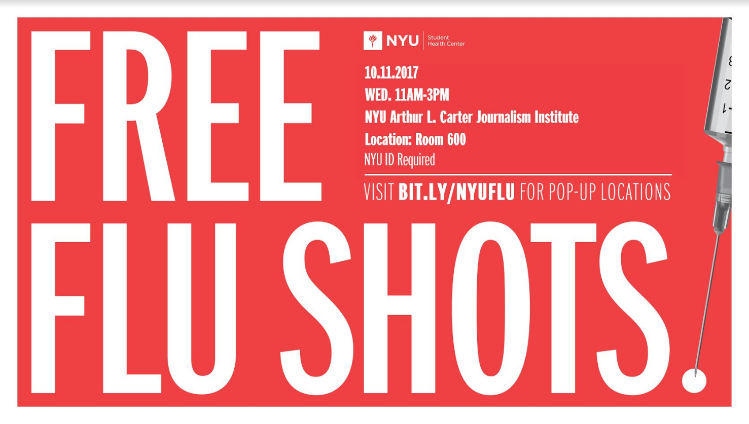 FREE Flu Shot - Event Poster 2017