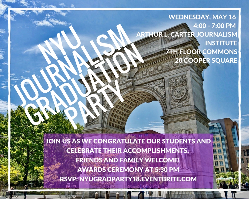 NYU Journalism Graduation Party 2018