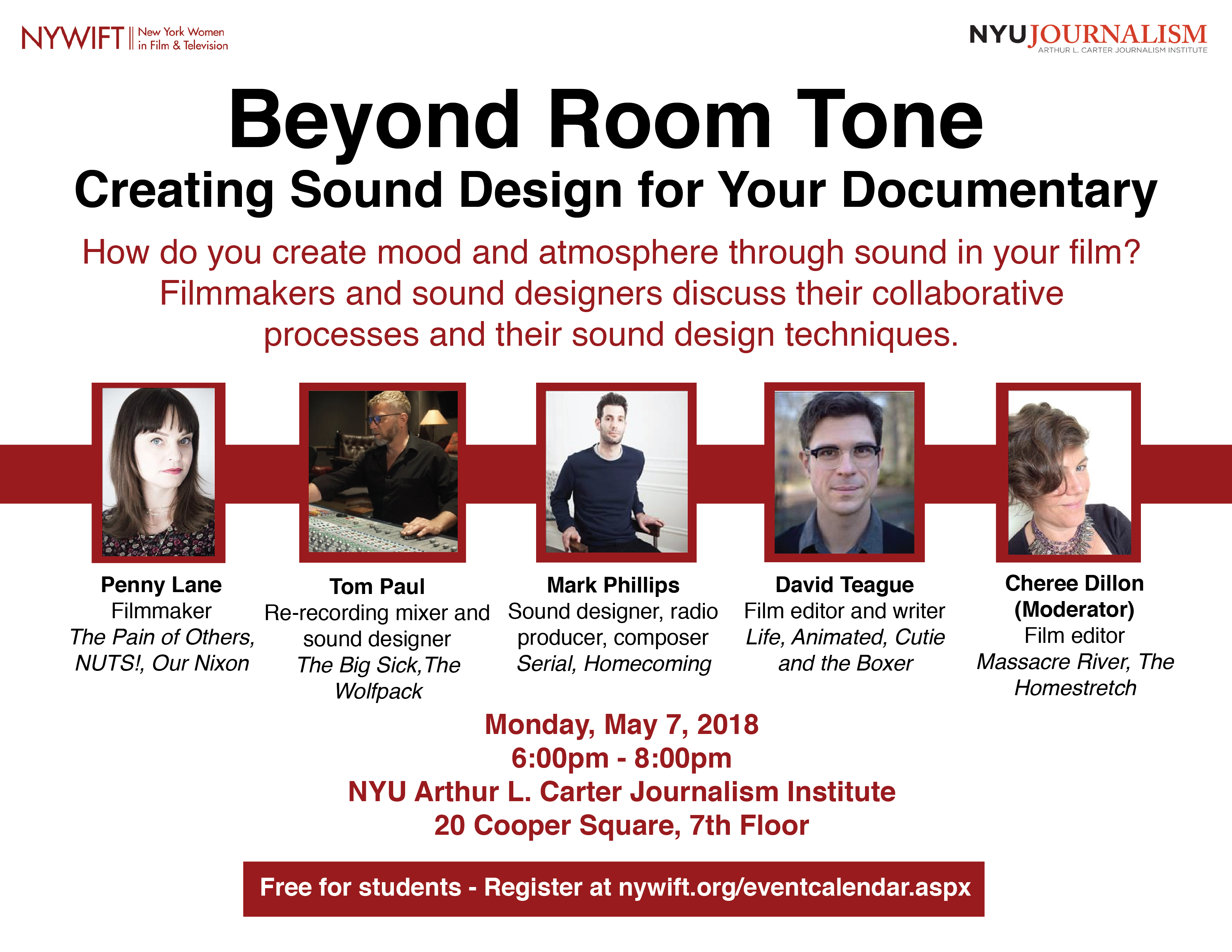Beyond Room Tone: Creating Sound Design for Your Documentary - 2018 Poster