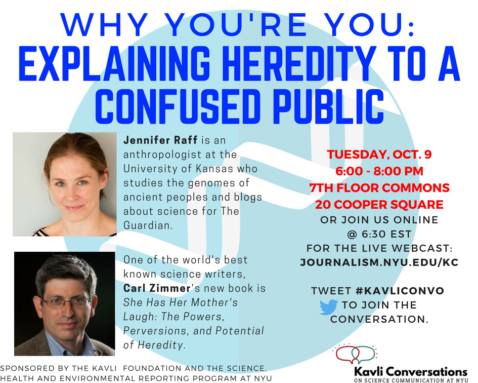 Event Poster: Why You're You: Explaining Heredity to a Confused Public