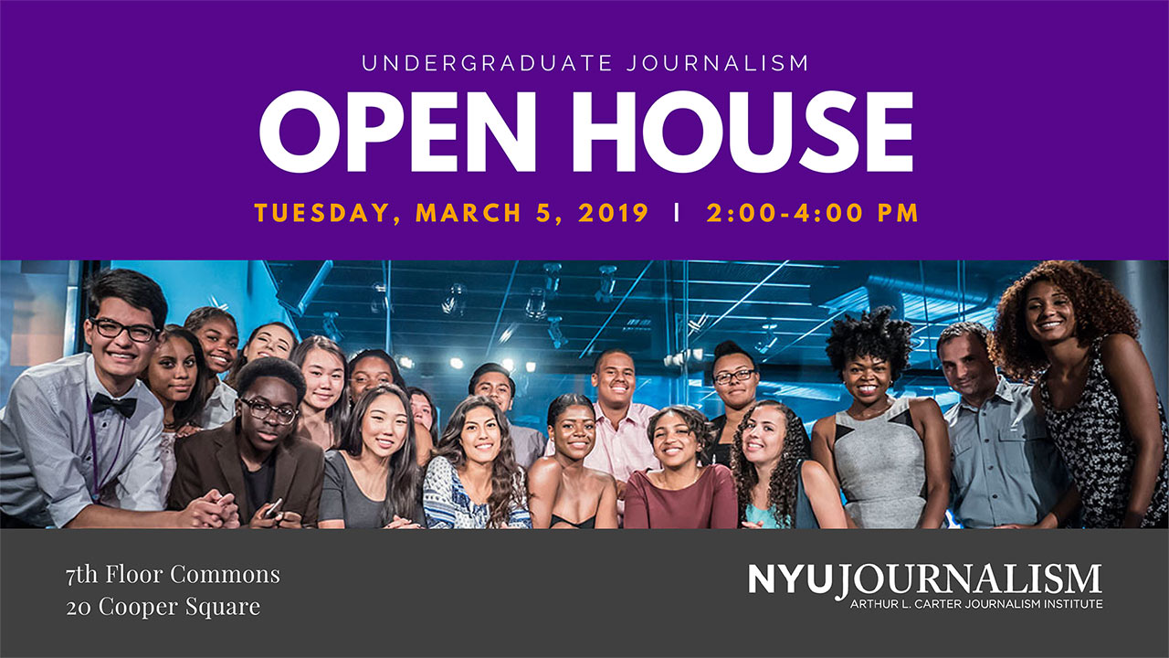 Event Poster - 2019 Spring - Undergraduate Open House - 5 March 2019 2:00-4:00pm - Read page for details