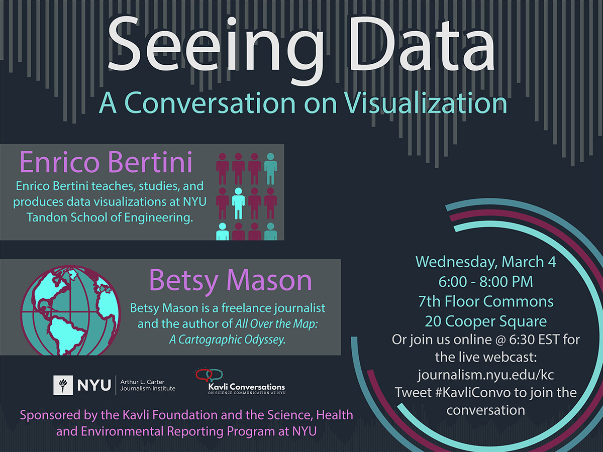 Seeing Data - A Conversation on Visualization - Event Poster (see event page for details)