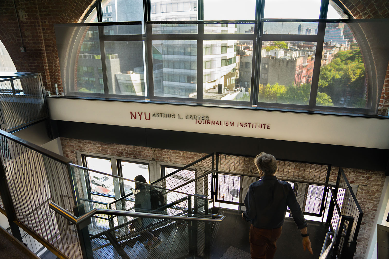 NYU Journalism stairwell