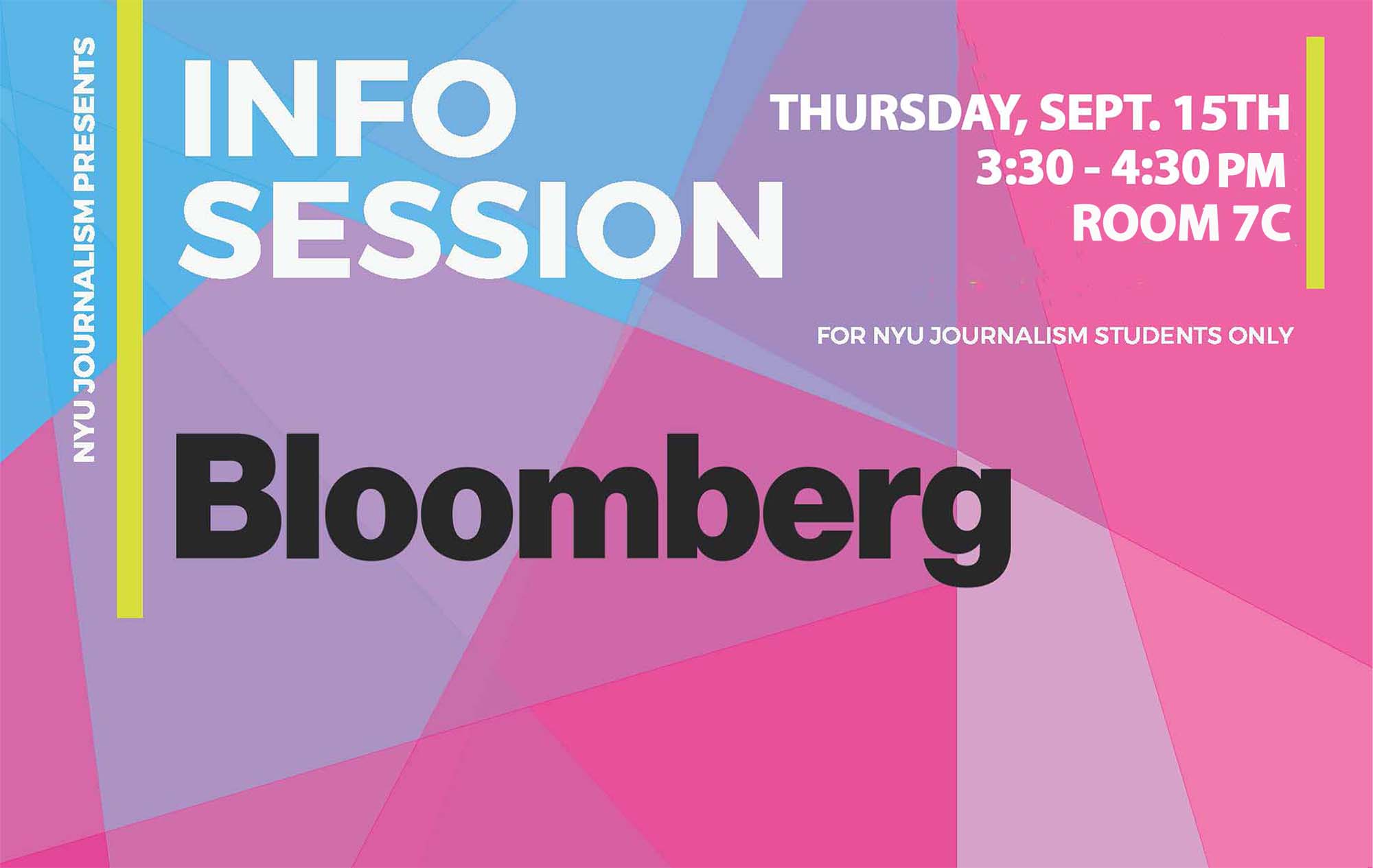 Bloomberg Info Session