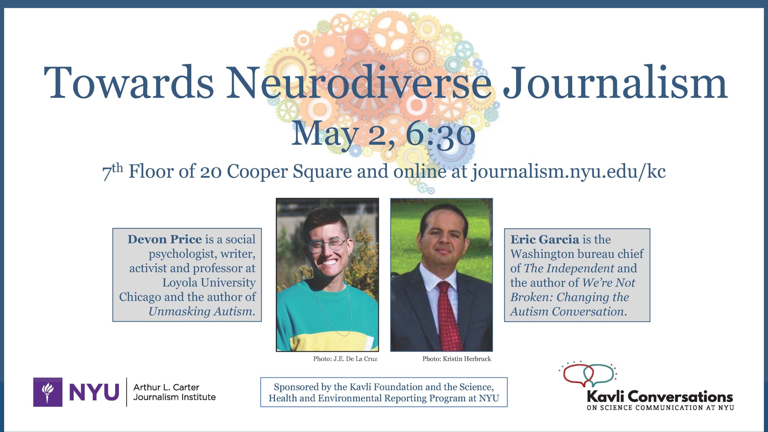 Poster for "Towards Neurodiverse Journalism" event