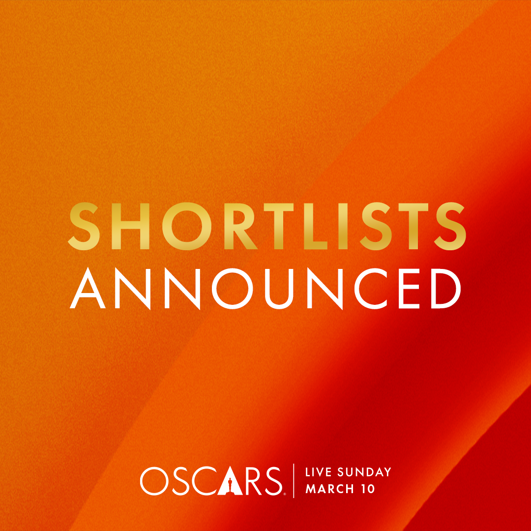 Academy Awards 2024 Shortlist graphic.