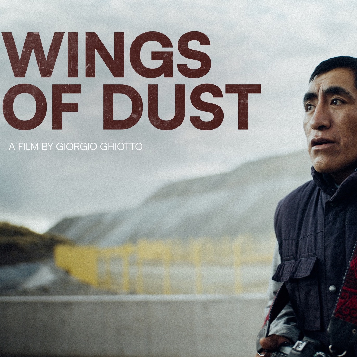 Wings of dust poster, square. Reads: "Wings of Dust"