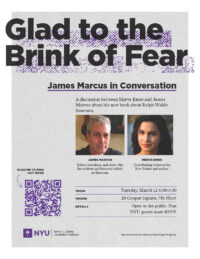 Glad to the Brink of Fear: James Marcus Conversation