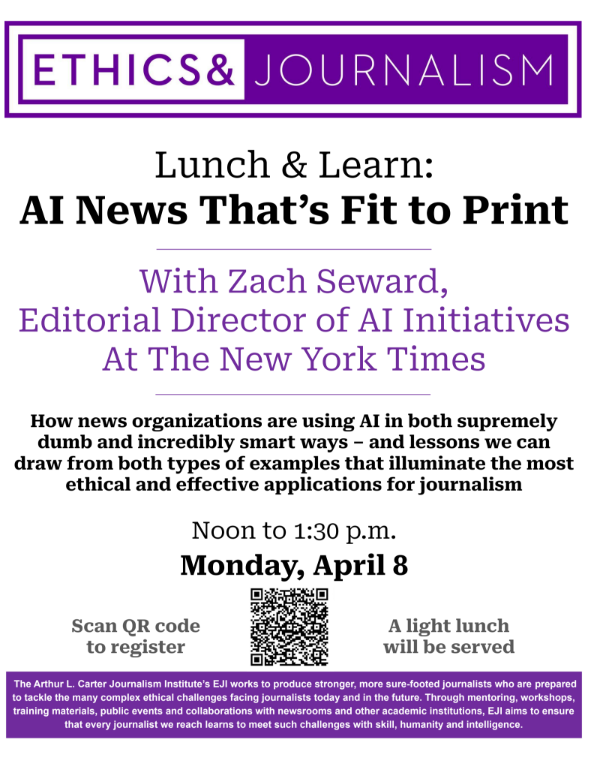 Lunch & Learn with Zach Seward