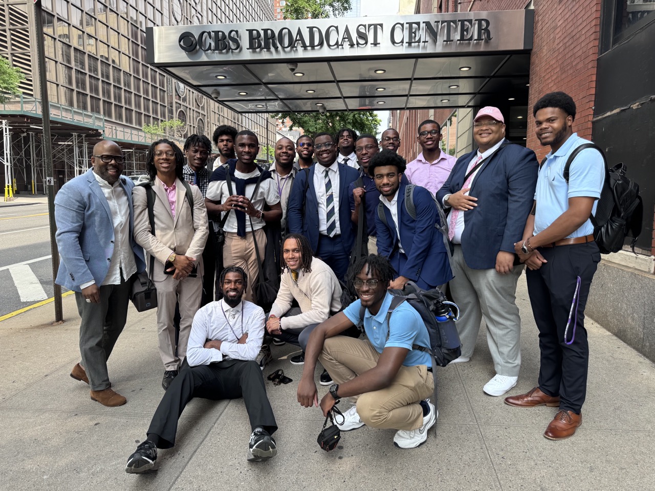 BMJW attendees in front of CBS building