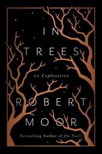 book cover features stylized trees