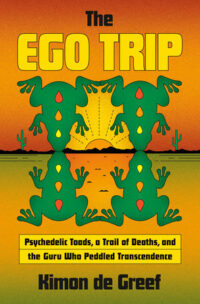 book cover with frogs designed to look like an lsd acid trip