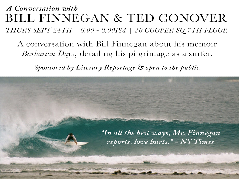 A Conversation with Bill Finnegan & Ted Conover