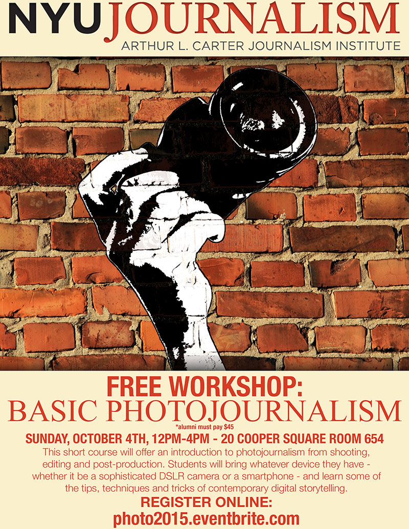 Free Workshop: Basic Photojournalism