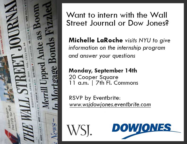 Wall Street Journal / Dow Jones Info Session