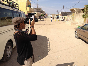 Mel Bailey at work in St. Louis, Senegal